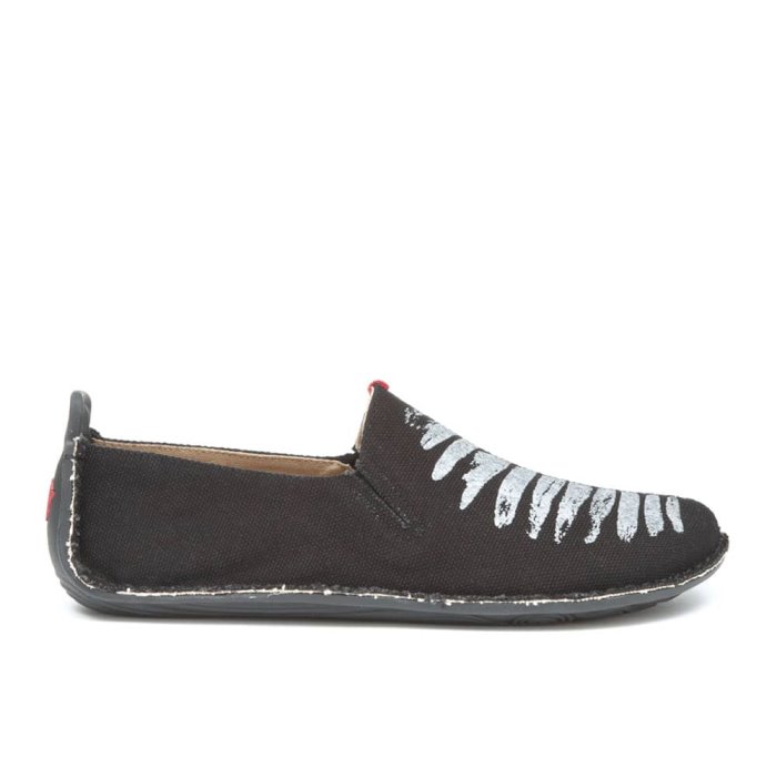 Vivobarefoot Ababa Canvas Soul of Africa Kadın Koşu Ayakkabısı Siyah | UTP153082