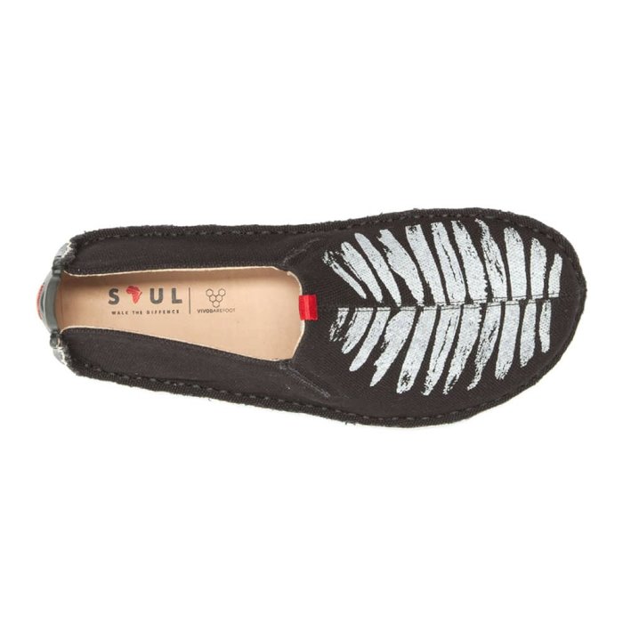 Vivobarefoot Ababa Canvas Soul of Africa Kadın Espadril Ayakkabı Siyah | HQT031572
