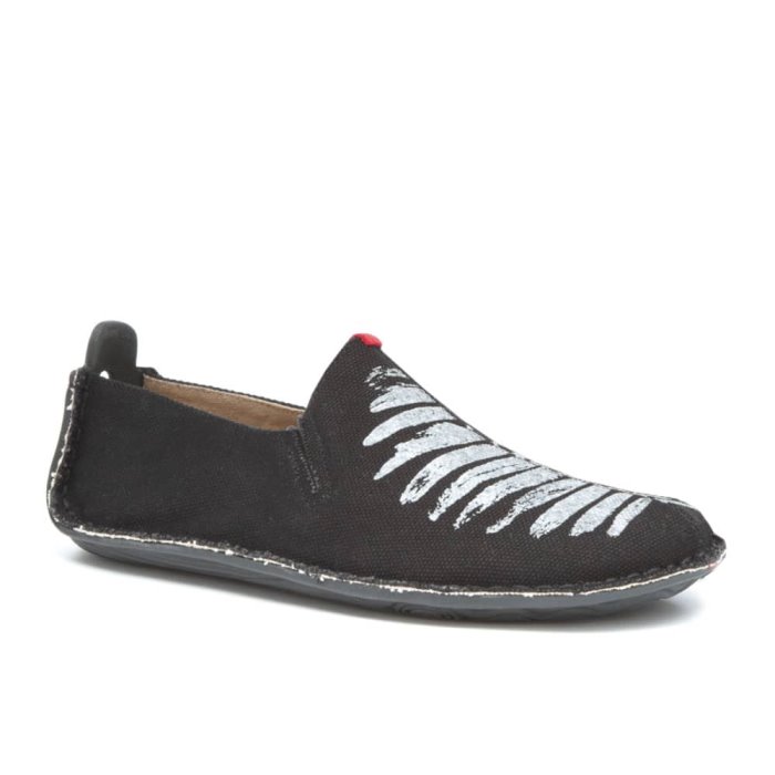 Vivobarefoot Ababa Canvas Soul of Africa Kadın Espadril Ayakkabı Siyah | HQT031572