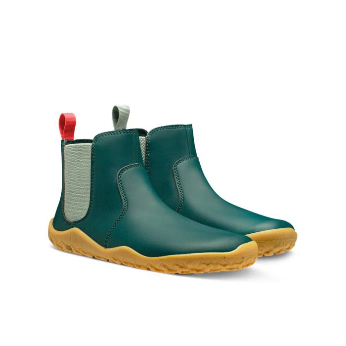 Vivobarefoot Fulham II Little Forest Folk Çocuk Chelsea Bot Mavi | NMY738624