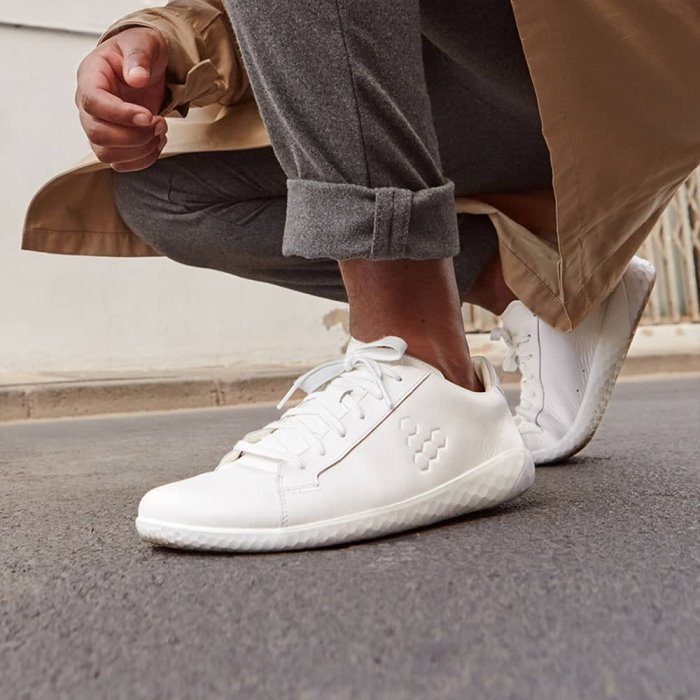 Vivobarefoot Geo Court Erkek Günlük Ayakkabı Beyaz | XKD549120
