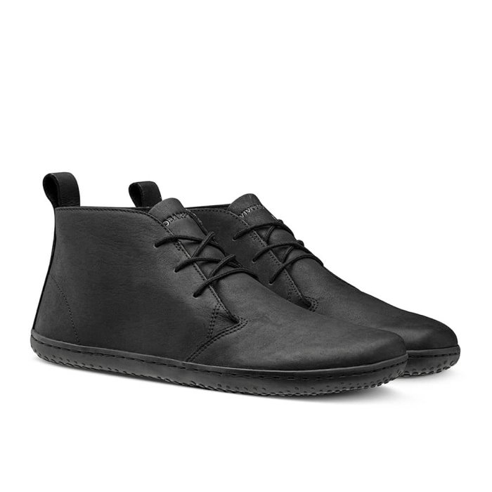Vivobarefoot Gobi II Wild Hide Erkek Lifestyle Ayakkabı Siyah | PUD408792