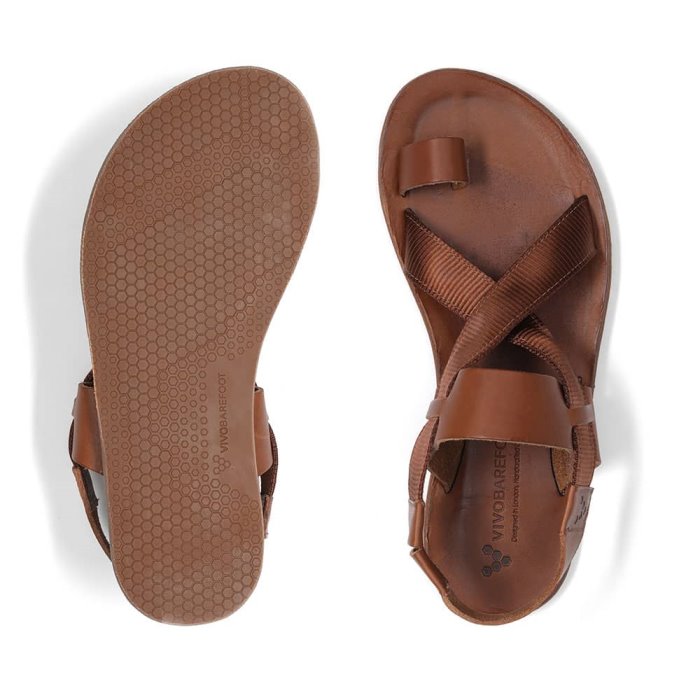 Vivobarefoot Kuru Sandal Kadın Sandalet Kahverengi | BWE670219