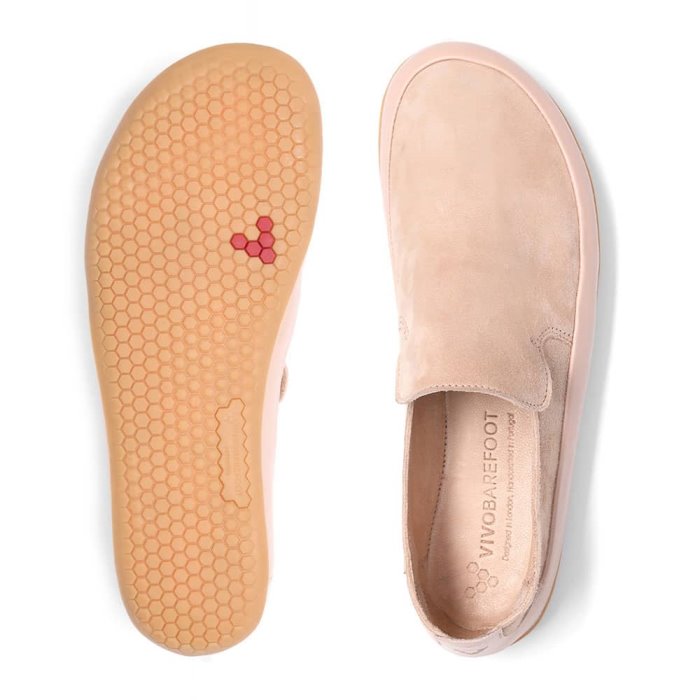 Vivobarefoot Opanka Kadın Elbise Ayakkabısı Pembe | YIA205631