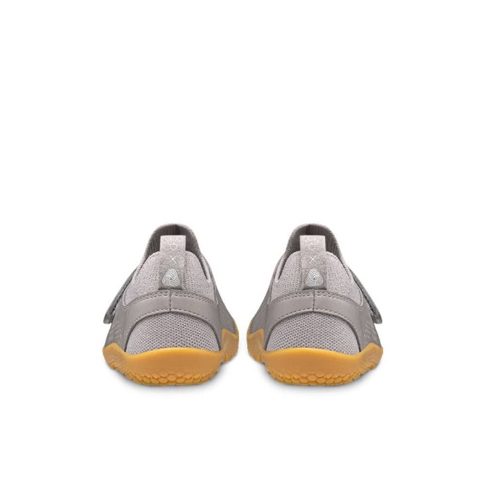 Vivobarefoot Primus Knit II Çocuk Koşu Ayakkabısı Gri | FNZ958241