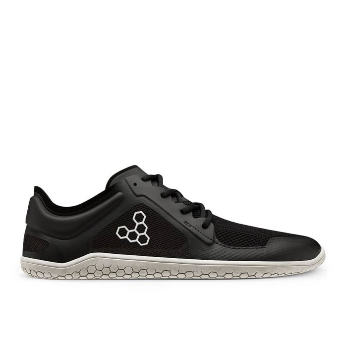 Vivobarefoot Primus Lite II Bio Erkek Koşu Ayakkabısı Siyah Beyaz | SBG012389