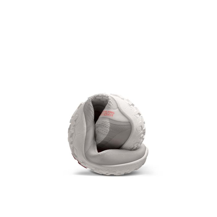 Vivobarefoot Primus Trail Knit Firm Ground Erkek Koşu Ayakkabısı Gri | QAO473951