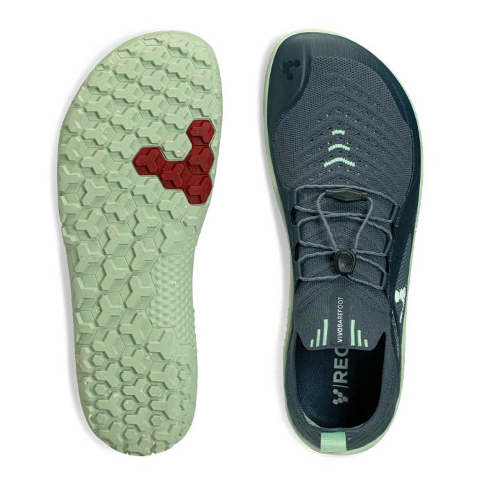 Vivobarefoot Primus Trail Knit Firm Ground Erkek Koşu Ayakkabısı Mavi | HDC413657