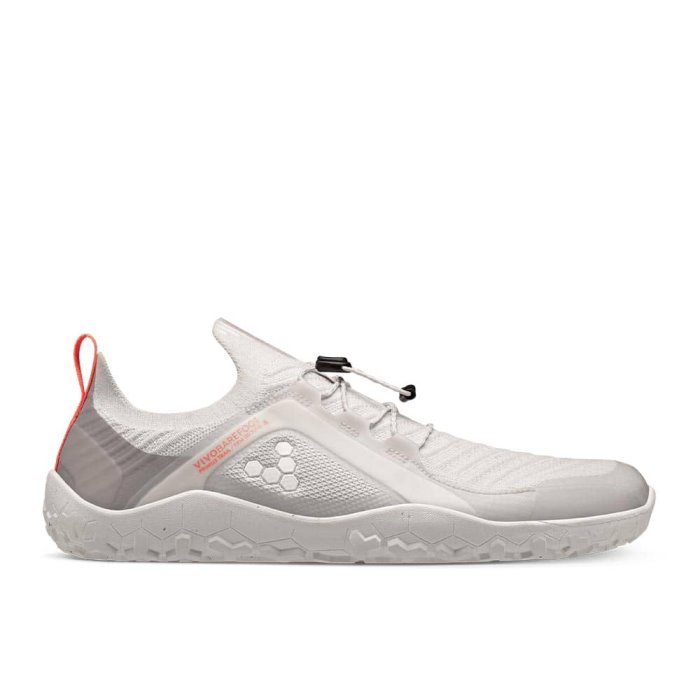Vivobarefoot Primus Trail Knit Firm Ground Erkek Koşu Ayakkabısı Gri | GIJ835720