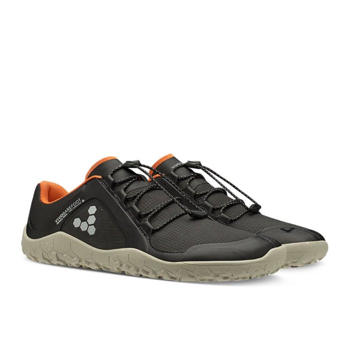 Vivobarefoot Primus Trail WX Firm Ground Erkek Kışlık Ayakkabı Siyah | KOS217693