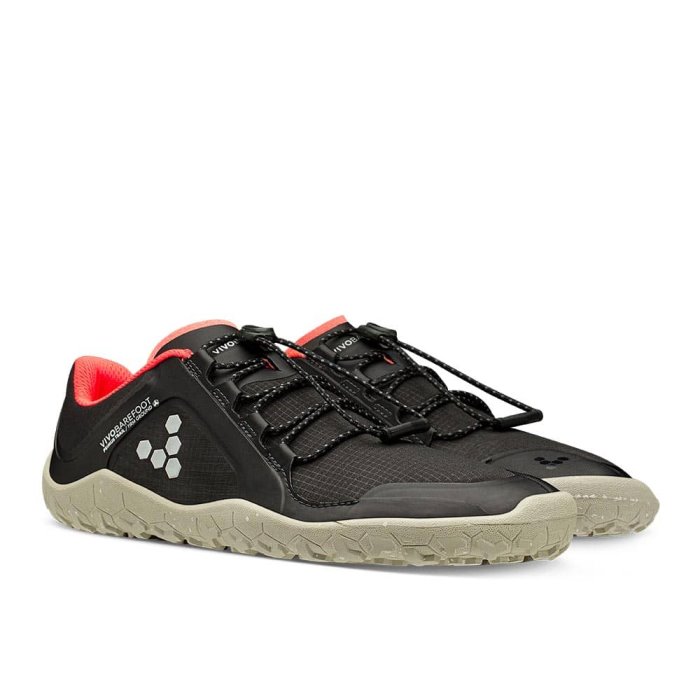 Vivobarefoot Primus Trail Winter Firm Ground Kadın Yürüyüş Ayakkabısı Siyah | BUG061295