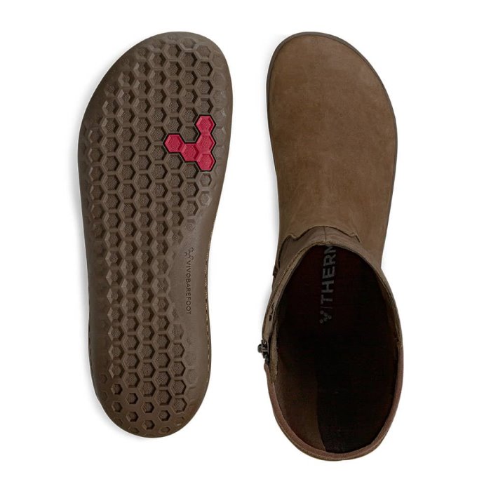 Vivobarefoot Ryder Kadın Kışlık Ayakkabı Kahverengi | DUN913604