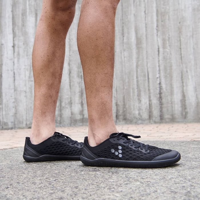 Vivobarefoot Stealth III Erkek Koşu Ayakkabısı Koyu Siyah | MGT254893