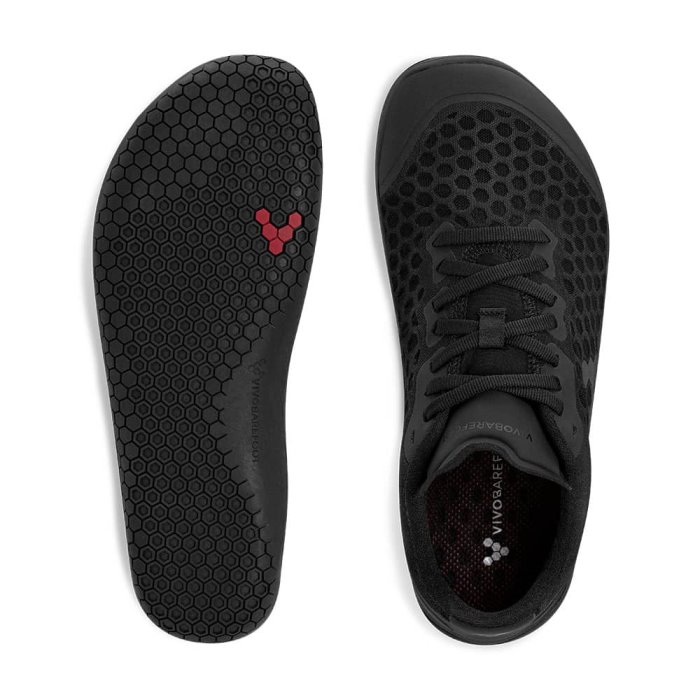 Vivobarefoot Stealth III Erkek Koşu Ayakkabısı Koyu Siyah | MGT254893