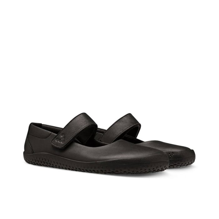 Vivobarefoot Wyn School II Juniors Çocuk Koşu Ayakkabısı Siyah | OSE178526