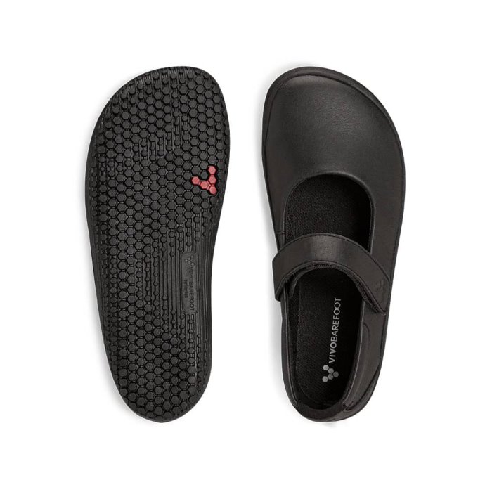 Vivobarefoot Wyn School II Çocuk Koşu Ayakkabısı Siyah | VAJ304281